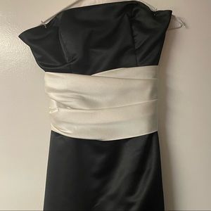 Black and White Bridesmaid Dress